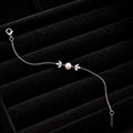 Leaf Pearl Jewelry Set Earrings and Necklace for Women Copper Plated Jewelry