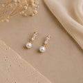French Vintage Faux Pearl Drop Earrings