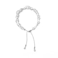 Braided Rope Bracelet for Women, Electroplated Copper Alloy, Adjustable